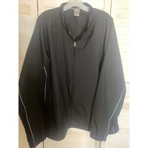 Champion Jacket Adult XL Black Windbreaker Lightweight Full Zip Mens Coat